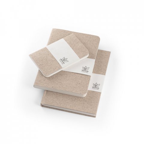 TEAPAD RIGID. Notatnik A5 z twardą okładką wykonany z odpad&oacute;w liści herbaty (65%)