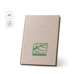 TEAPAD RIGID. Pozn&aacute;mkov&yacute; blok A5 s pevn&yacute;m obalom vyroben&yacute; z odpadu z čajov&yacute;ch l&iacute;stkov (65%)