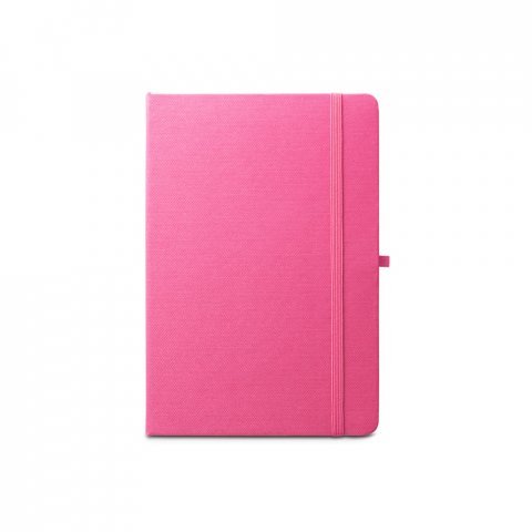 ANNE. A5 notesbog i genvundet polyester (100% rPET) linjeret sider - Pink