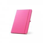 ANNE. A5 notesbog i genvundet polyester (100% rPET) linjeret sider - Pink