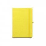 ANNE. A5 notesbog i genvundet polyester (100% rPET) linjeret sider - Gul