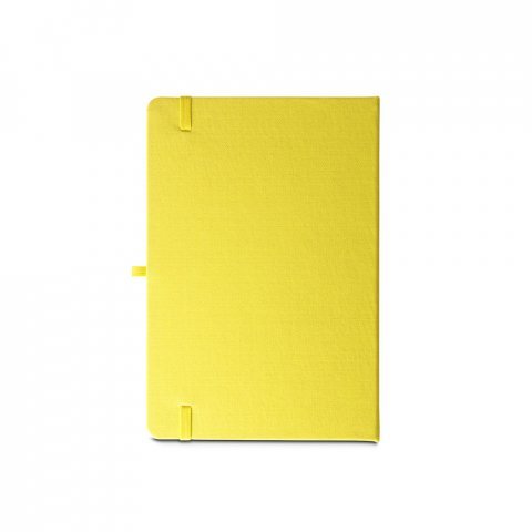 ANNE. A5 notesbog i genvundet polyester (100% rPET) linjeret sider - Gul