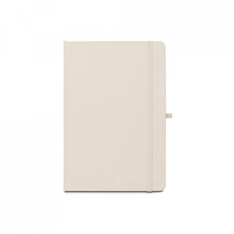 ANNE. A5 notesbog i genvundet polyester (100% rPET) linjeret sider - Pastel hvid