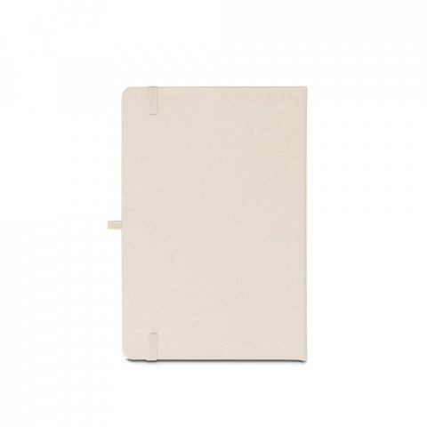 ANNE. A5 notesbog i genvundet polyester (100% rPET) linjeret sider - Pastel hvid