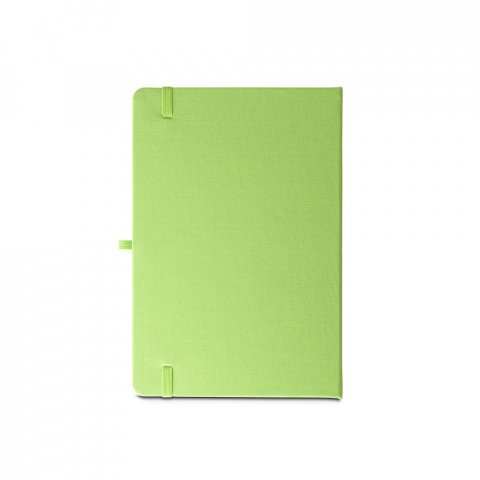 ANNE. A5 notesbog i genvundet polyester (100% rPET) linjeret sider - Lysegr&oslash;n
