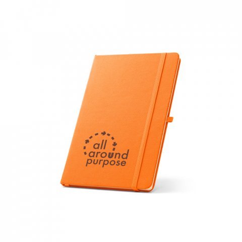 ANNE. A5 notesbog i genvundet polyester (100% rPET) linjeret sider - Orange