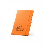 ANNE. A5 notesbog i genvundet polyester (100% rPET) linjeret sider - Orange