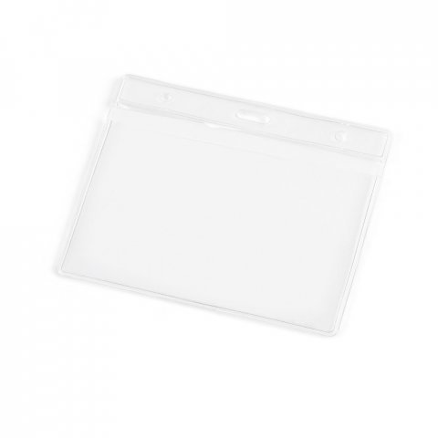 FORSYTH. Bolsa para crach&aacute; identificador horizontal em PVC - Transparente