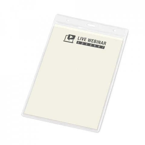 WHITMAN. Vertikalni držač za značke od PVC-a - Providna