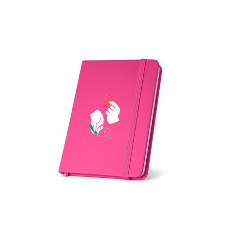 MEYER. Carnet de poche en PU &agrave; feuilles non-lign&eacute;es - Rose