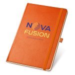 TWAIN. A5 notatbok med linjerte ark i elfenbensfarget - Oransje