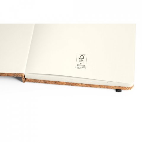 FREUD. Sada pozn&aacute;mkov&eacute;ho bloku A5 a kuličkov&eacute;ho pera z korku - Př&iacute;rodn&iacute;