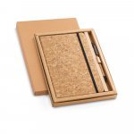 FREUD. Sada pozn&aacute;mkov&eacute;ho bloku A5 a kuličkov&eacute;ho pera z korku - Př&iacute;rodn&iacute;