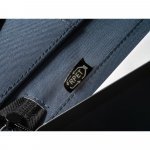 EMERGE FOLDER. A4 map in gerecycled polyester (100% rPET) 300D met rits - Blauw