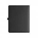 EMERGE A5 FOLDER II. Mapa A5 din 300D poliester reciclat (100% rPET) cu &icirc;ncărcător wireless &icirc;ncorporat