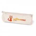 SCHOOLI. Schreibetui aus 100% Canvas-Baumwolle (290 g/m&sup2;) - Naturhell