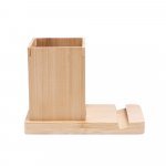 ERWIN. Schreibtischset mit Handyhalter und Becher - Natur