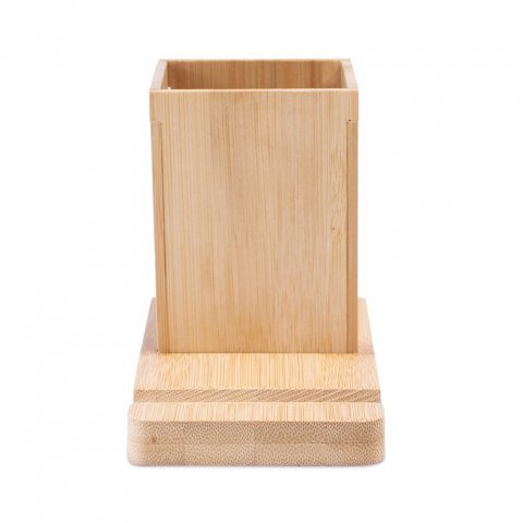 ERWIN. Schreibtischset mit Handyhalter und Becher - Natur