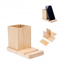 ERWIN. Set de birou cu suport pentru telefon mobil și pahar