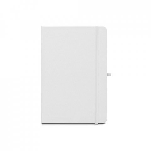ANNE SUB. Quaderno A5 in poliestere riciclato (100% rPET) 300D, ideale per la personalizzazione tramite sublimazione - Bianco