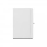 ANNE SUB. Quaderno A5 in poliestere riciclato (100% rPET) 300D, ideale per la personalizzazione tramite sublimazione - Bianco
