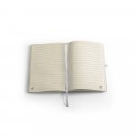 ANNE SUB. Quaderno A5 in poliestere riciclato (100% rPET) 300D, ideale per la personalizzazione tramite sublimazione - Bianco