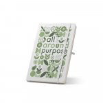 ANNE SUB. Quaderno A5 in poliestere riciclato (100% rPET) 300D, ideale per la personalizzazione tramite sublimazione - Bianco
