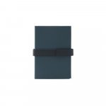 SANDERSON. A5 notesbog i PU (50% genvundet materiale) med 2 forskellige blokke , 1 med linjer 1 med blanke sider - Bl&aring;