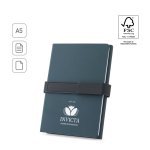 SANDERSON. Blok A5 formata od PU (50% reciklirane) sa dva bloka: linirane stranice i obične stranice