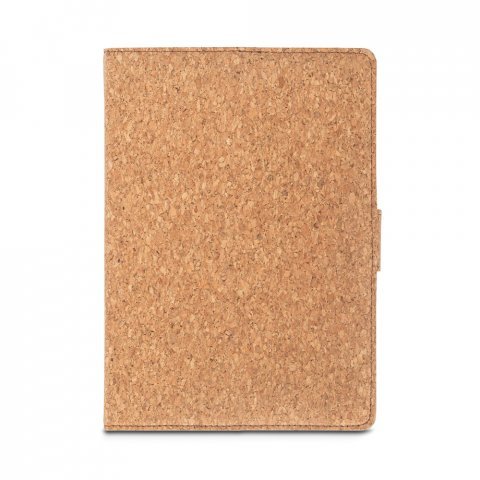 FIELDING. Cartellina A5 in sughero e poliestere riciclato
(100% rPET) con blocco note rimovibile - Naturale