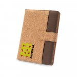 FIELDING. Cartellina A5 in sughero e poliestere riciclato
(100% rPET) con blocco note rimovibile - Naturale