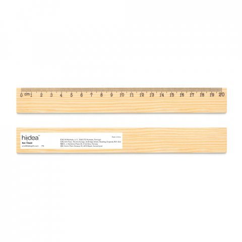 WESLEY 20. Lenjir od borovog drveta sa skalom od 20 cm