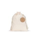 LABEL ROUND. Rund etikett tillverkad av 100 % &aring;tervunnet papper (700 g/m&sup2;) - Naturf&auml;rg