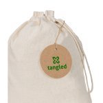 LABEL ROUND. Rund etikett tillverkad av 100 % &aring;tervunnet papper (700 g/m&sup2;) - Naturf&auml;rg
