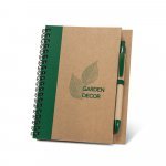 ASIMOV. Bloc-notes B6 avec pages non lign&eacute;es - Vert