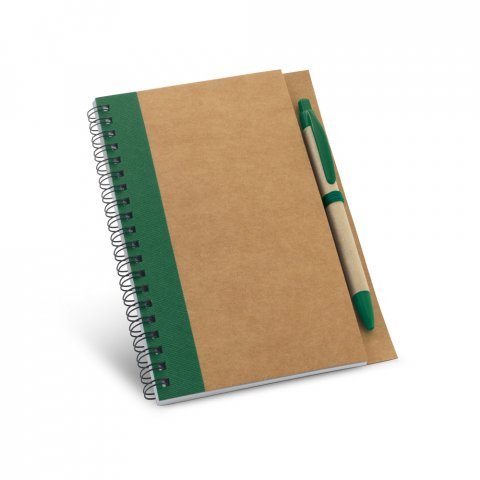 ASIMOV. Bloc-notes B6 avec pages non lign&eacute;es - Vert