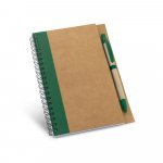 ASIMOV. Bloc-notes B6 avec pages non lign&eacute;es - Vert