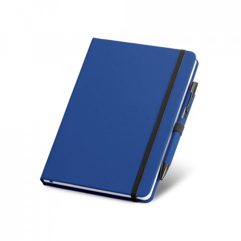 SHAW. Ball pen and A5 notepad set - Royal blue