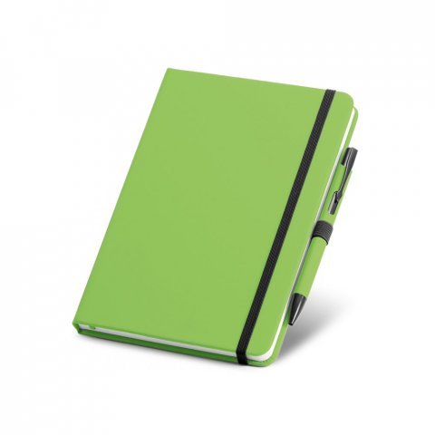 SHAW. Ball pen and A5 notepad set - Light green