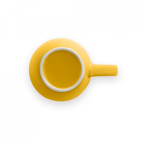 CINANDER. Keramick&yacute; hrnek s leskl&yacute;m povrchem, 370 ml - Žlut&aacute;