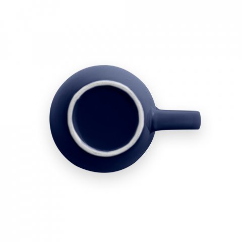 CINANDER. Keramick&yacute; hrnek s leskl&yacute;m povrchem, 370 ml - N&aacute;mořnick&aacute; modr&aacute;