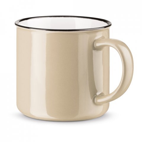 VERNON. Ceramic mug 340 mL - Beige