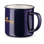 VERNON. Ceramic mug 340 mL - Navy blue