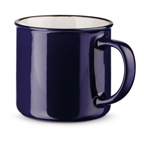 VERNON. Ceramic mug 340 mL - Navy blue