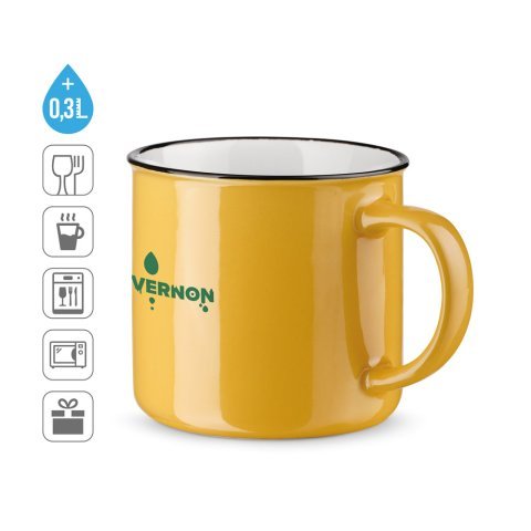 VERNON. Caneca em cer&acirc;mica 340 mL