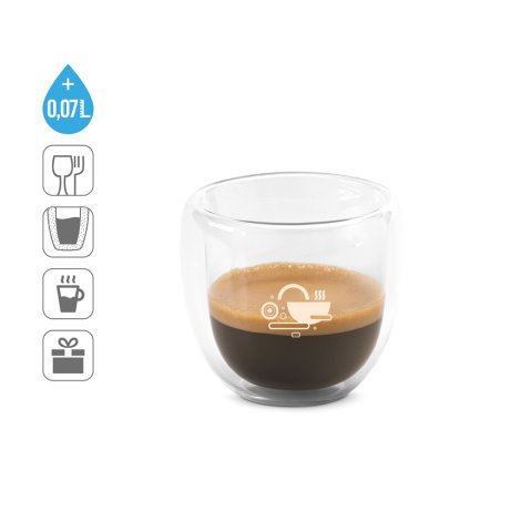 EXPRESSO. Boroszilik&aacute;t &uuml;veg k&aacute;v&eacute;sk&eacute;szlet 2 poh&aacute;rral