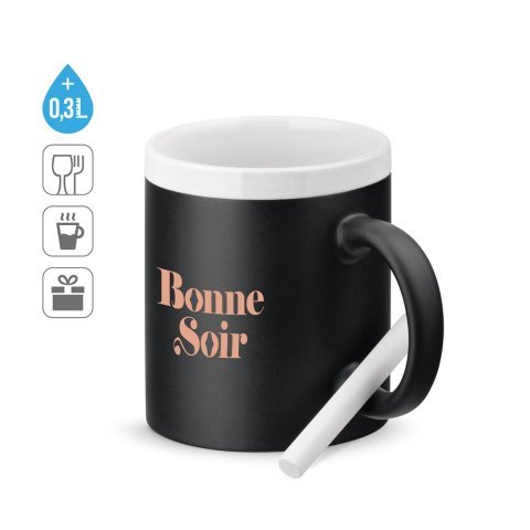 CHALKIE. Keramisk mugg 360 mL