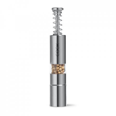 SMARTPEPPER. Stainless steel spice mill - Satin silver