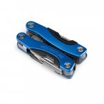 DUNITO. Folding mini multi-function pliers made of stainless steel and aluminum - Royal blue