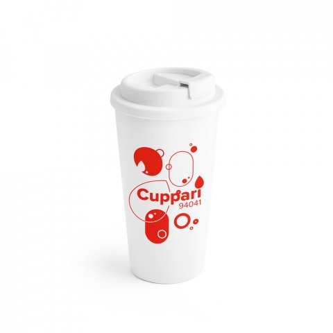 CUPPARI. PP travel cup - White